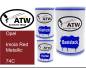 Preview: Opel, Imola Red Metallic, 74C: 500ml Lackdose + 500ml Klarlack + 250ml Härter - Set, von ATW Autoteile West.